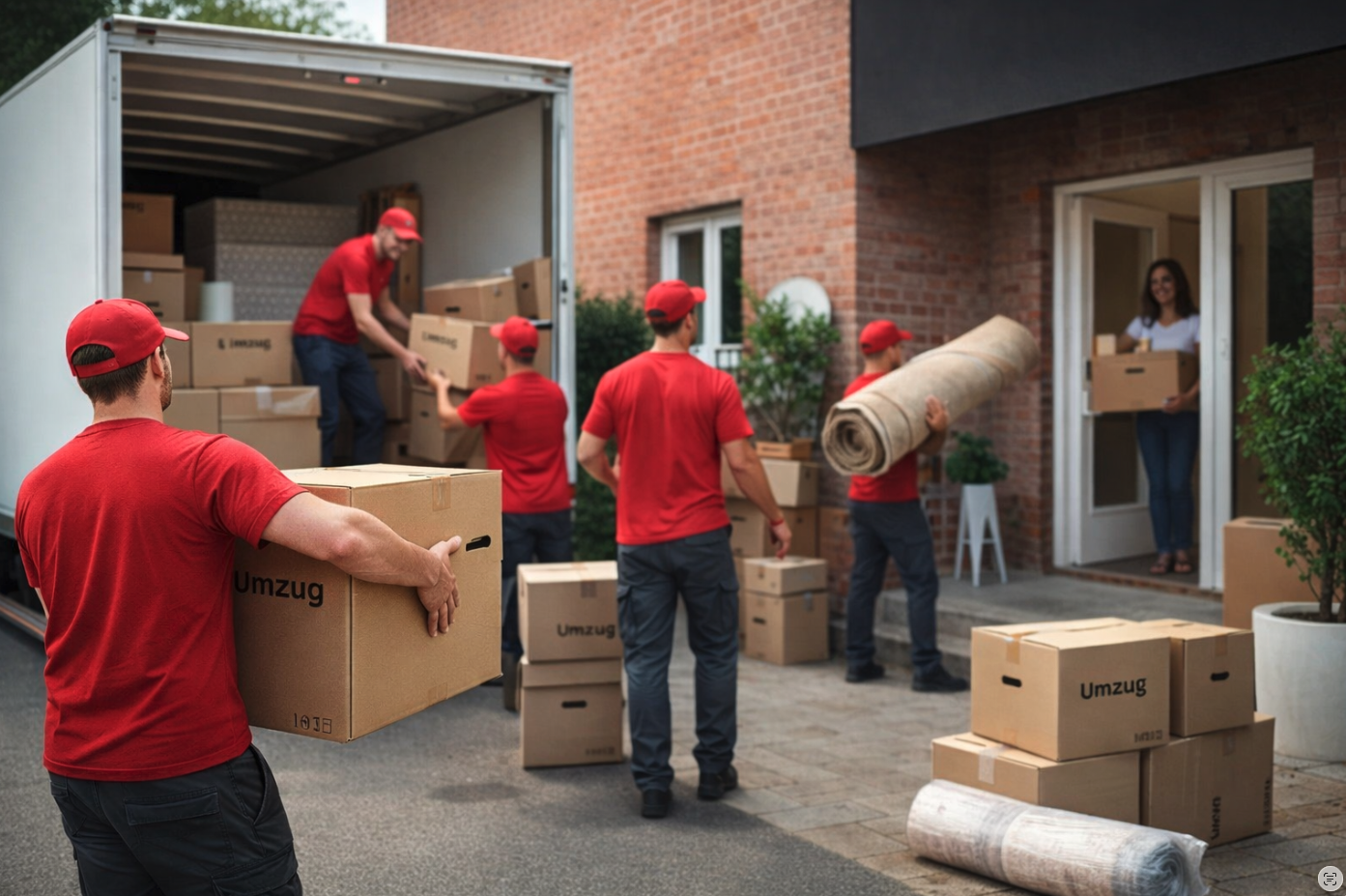 Übersiedlung mit Transportfahrzeug
